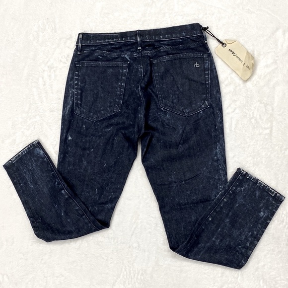 NWT Rag and Bone Ice Dash Trouser Ice Blue Denim Jeans Women's Size 25 ! - Picture 6 of 13